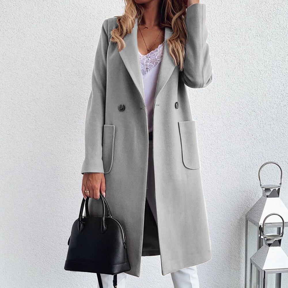 Manteau Laine Longues Manches