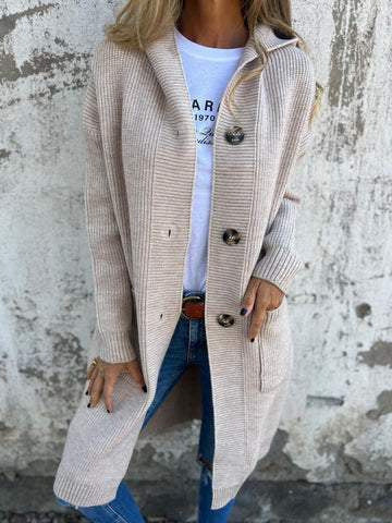 Cardigan mi-long Eminsat gris clair