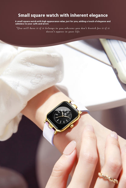 Montre Quartz Simple et Tendance avec Bracelet en Silicone pour Femmes