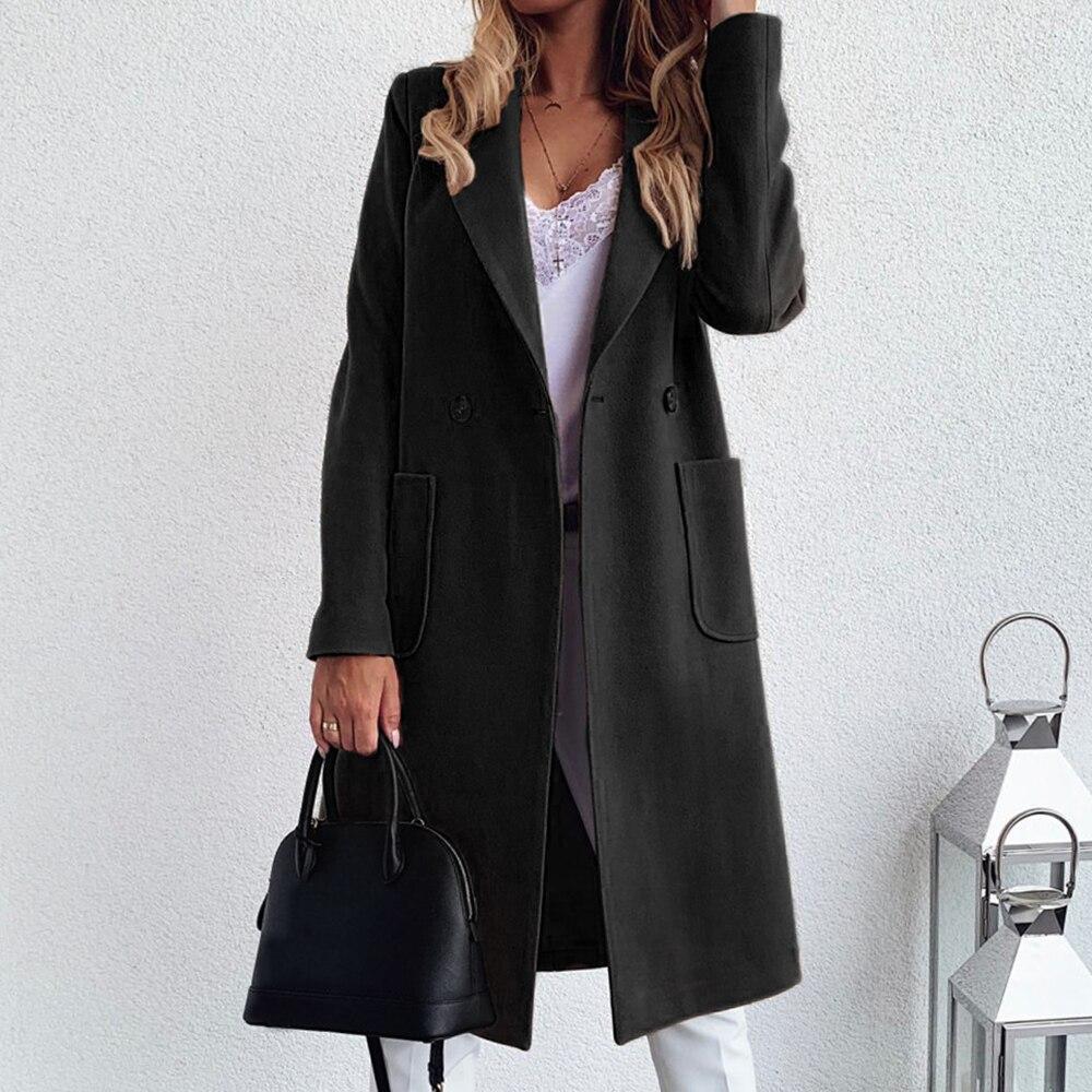 Manteau Laine Longues Manches