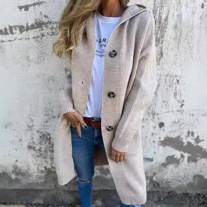 Cardigan mi-long Eminsat gris clair